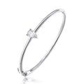 Pear Cut Moissanite Silver Bracelet for Women - Certified Lab Diamond Jewelry