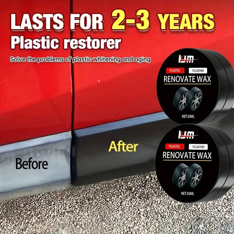 Universal Car Headlight Restoration Wax - Scratch Removal & Hydrophobic Polish