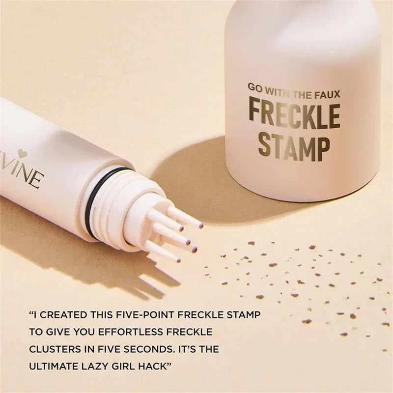 Freckle Stamp Pen Dual-Head Makeup Tool for Natural Fake Freckles & Concealer