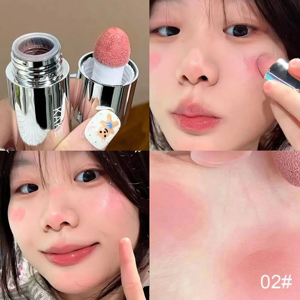 Velvet Liquid Blush Matte Sponge Blusher for Natural, Long-Lasting Makeup