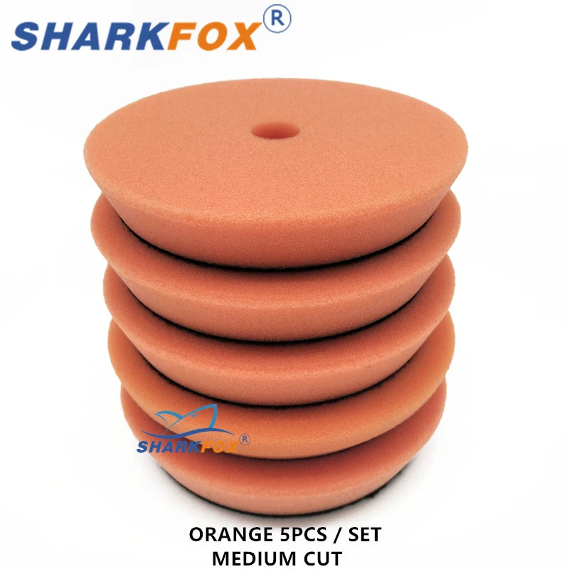 Car Polishing Pads Buffing Kit - 5/6 Inch Sponge & Wool for Vehicle Waxing & Scratch Removal
