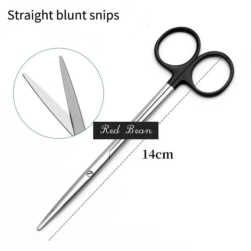 Nasal Surgery Tissue Scissors - Blunt Round Head Peeling & Skin Tool