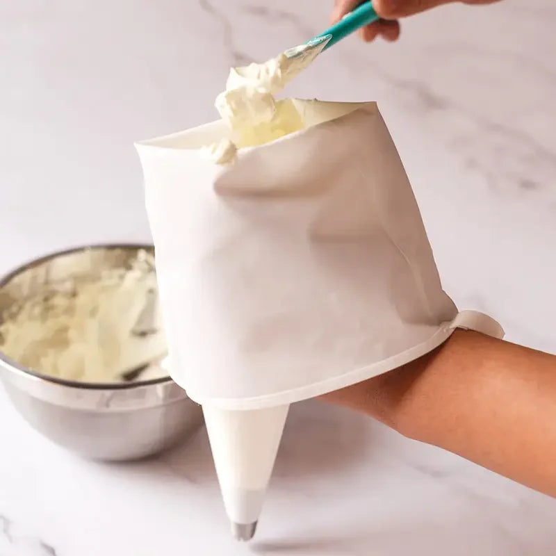 Reusable Waterproof Cloth Piping Bag for Cake Decorating - Various Sizes