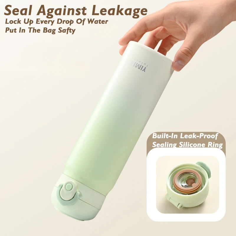 500ml Stainless Steel Vacuum Water Bottle with Leak-Proof Lid and Carry Handle