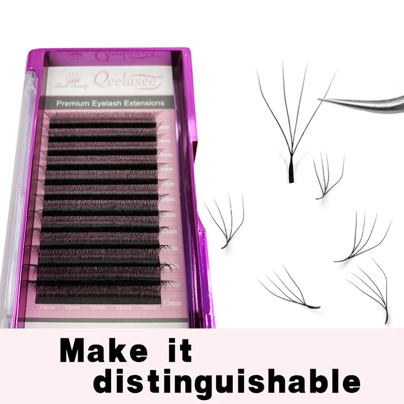 False Eyelash Extensions Mega Volume 3D 4D 5D W Shape Faux Mink Natural Soft Lashes