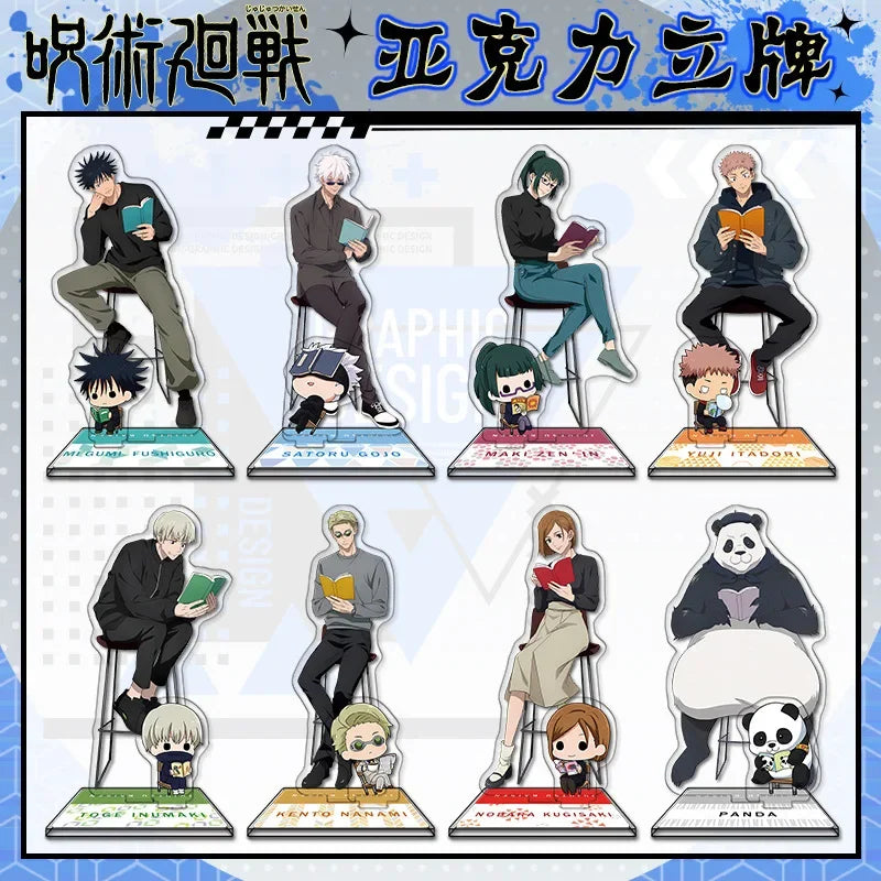 Anime Jujutsu Kaisen Acrylic Stand Gojo Satoru Figures Miniatures Manga Figurines Model Toys GK Ornaments Decoration