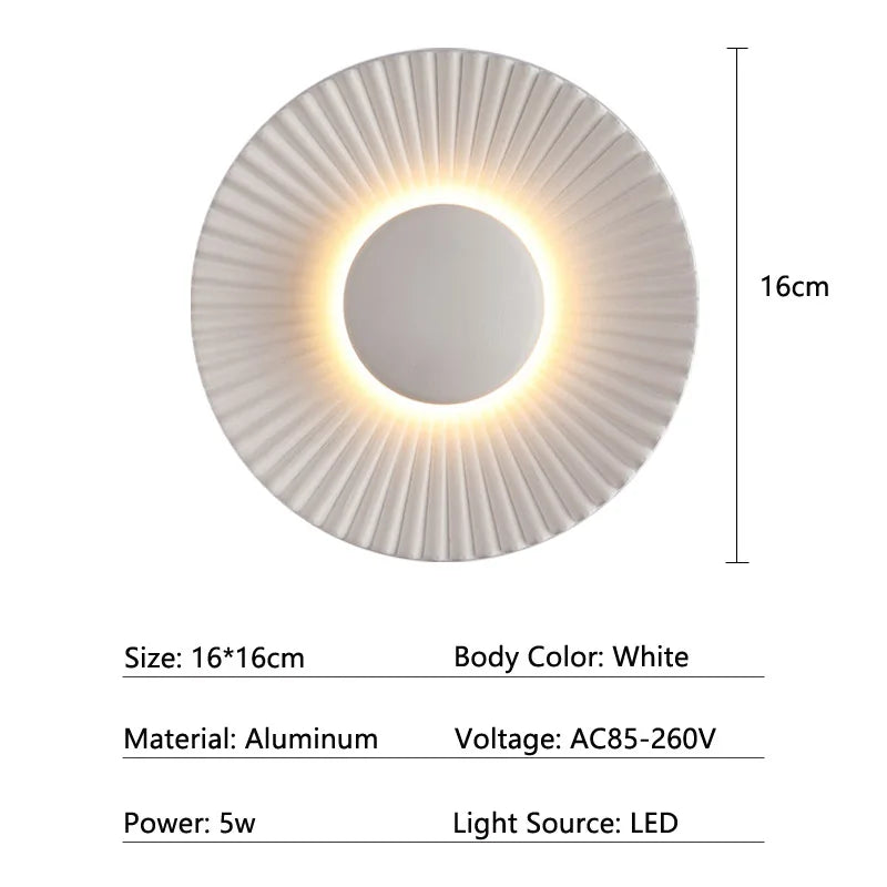 Modern LED Wall Lamp Indoor for Living Room Bedroom Bedside Lighting Fixture