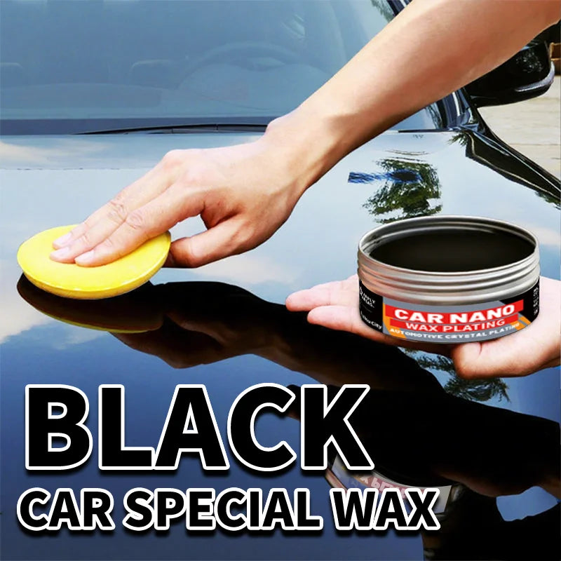 Black Car Nano Wax Plating Kit 55g Scratch Repair & Hydrophobic Paint Protection