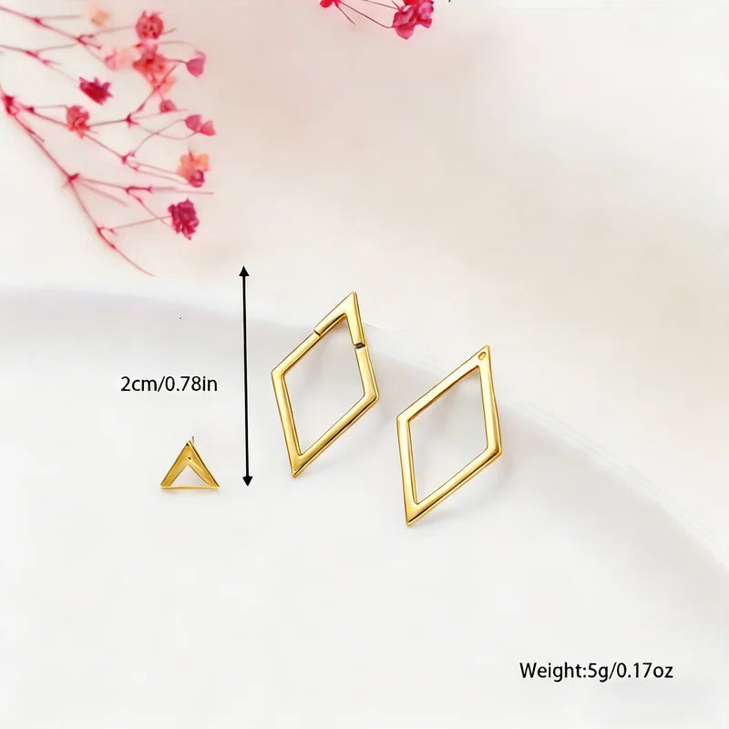 Elegant Fashionable Earrings - Easy to Wear with Geometric Design