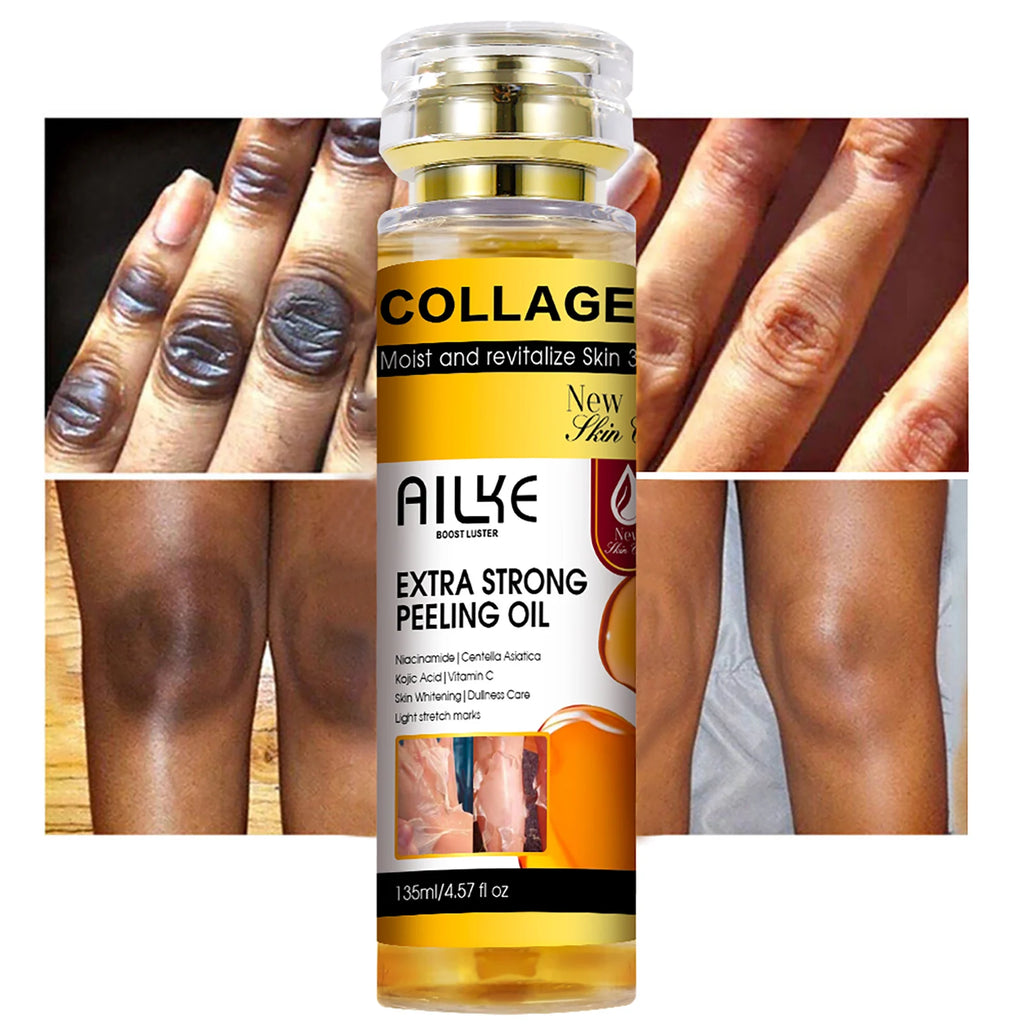 Collagen Peeling Oil for All Skin Types - Brightening, Exfoliating & Stretch Mark Removal