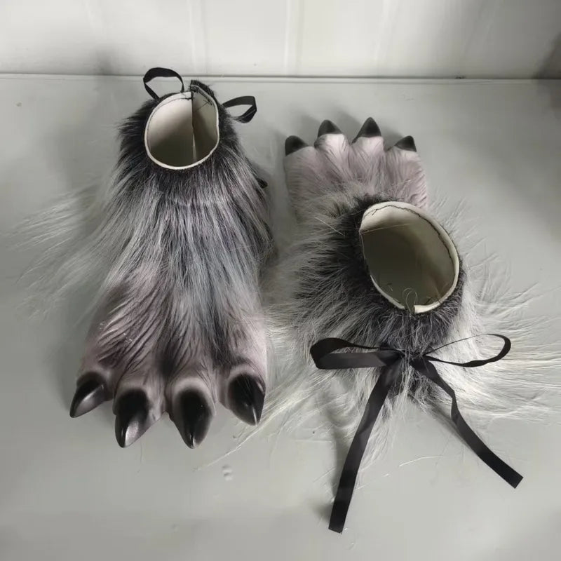Werewolf Costume Kit with Mask Claws Gloves for Halloween Cosplay Role Play