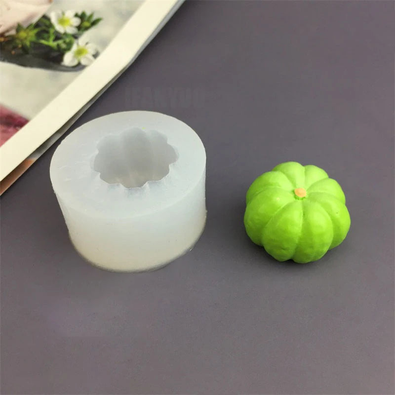 Pumpkin Shape Silicone Mold for Halloween Crafts, Baking, Resin & Plaster