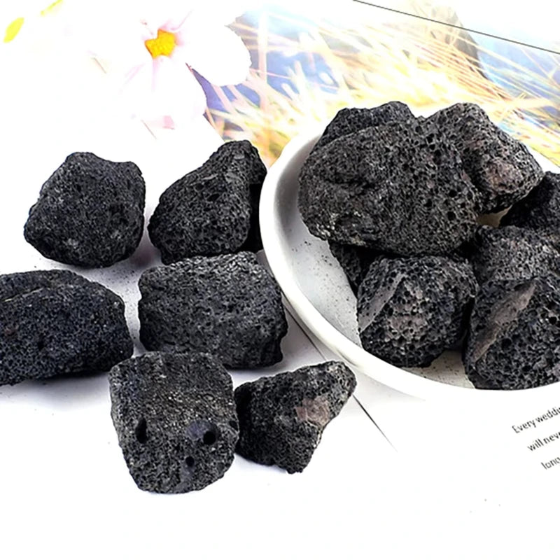 Natural Volcanic Rock Mineral Specimen for Home Decor Aquarium & Botanical Display - Irregular Stones