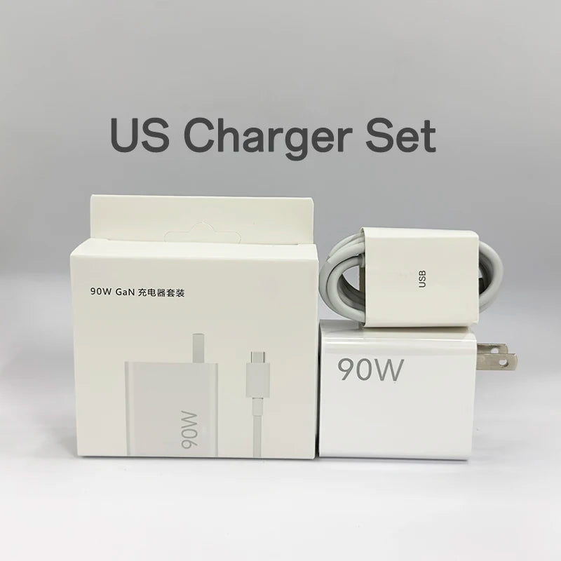 90W Fast Charging USB-C Charger & Cable Set for Xiaomi & POCO Phones