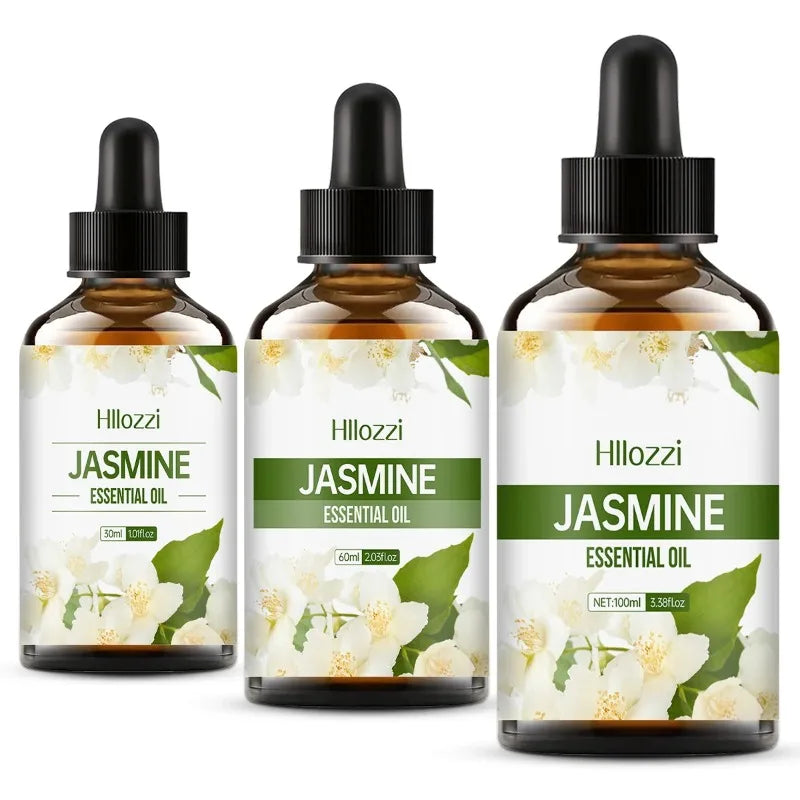 Jasmine Essential Oil for Skin Care and Massage - Aromatherapy Fragrance, Moisturizing Body Oil
