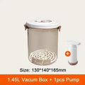 Large Capacity Food Vacuum Storage Container with Pump - Sealed Kitchen Fresh-Keeping Box