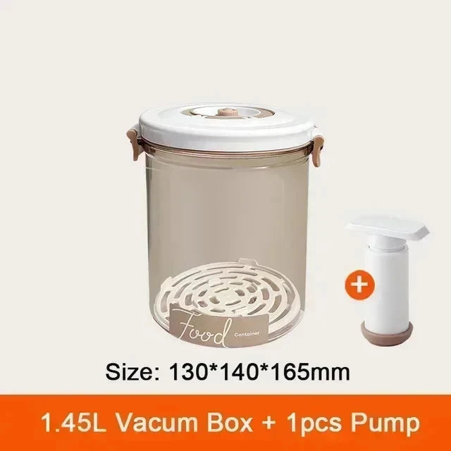 Large Capacity Food Vacuum Storage Container with Pump - Sealed Kitchen Fresh-Keeping Box