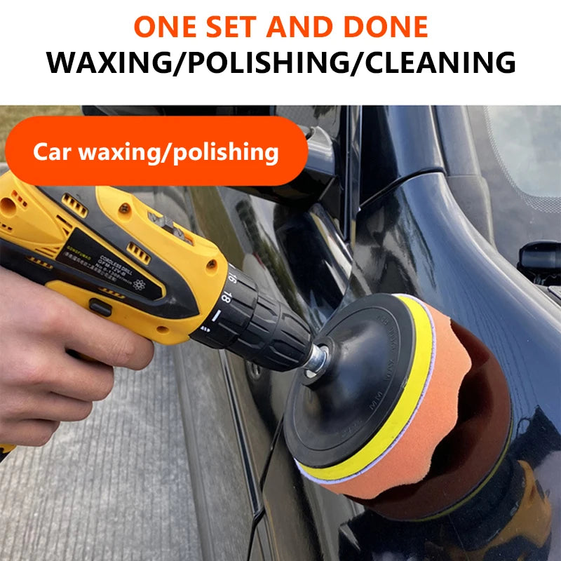 Car Polishing Pads Kit 6-Piece Sponge Buffer Set for Auto Detailing & Scratch Removal