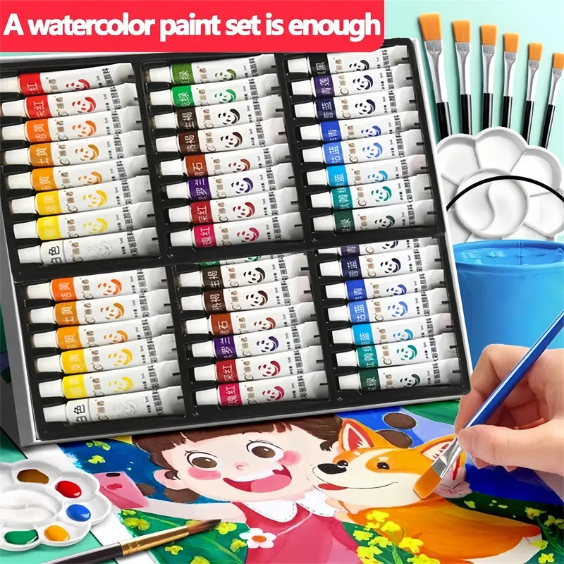 Watercolor Paint Set 5ml Tubes for DIY Art on Clothing Canvas Shoes & Jeans
