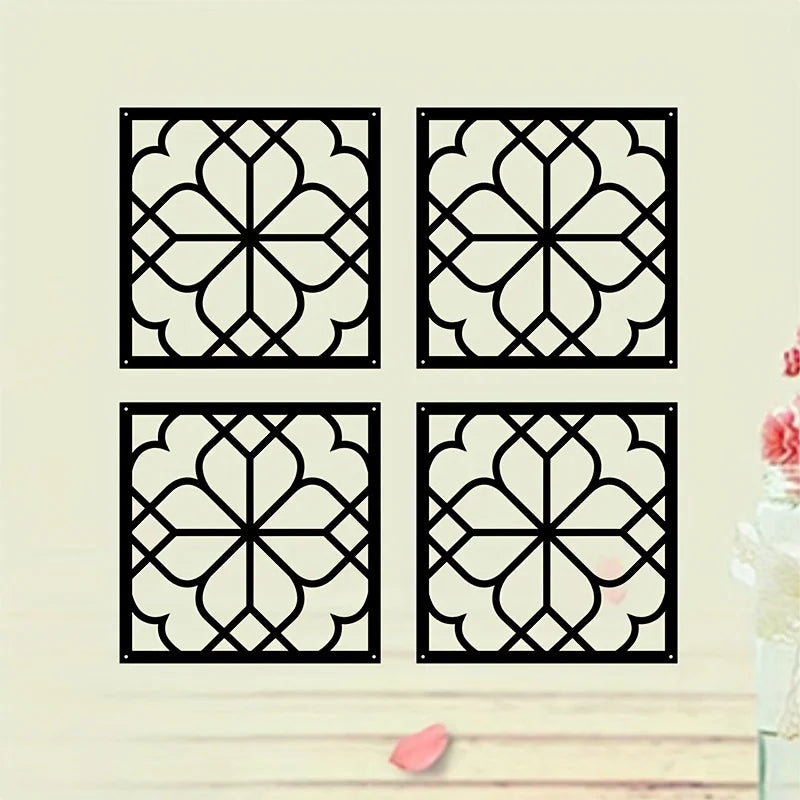 Industrial Carved Metal Wall Art - Leaves Rustic Iron Sculpture for Home & Entryway