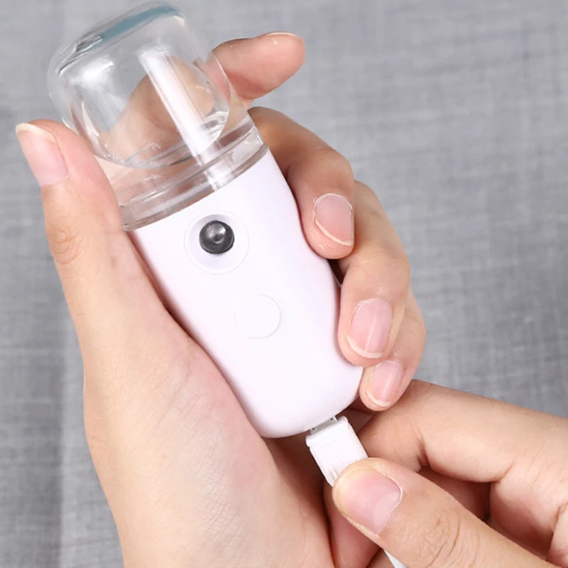 Portable Nano Face Spray Humidifier with USB Water Meter - Skin Moisturizer
