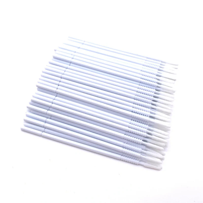 Long Head Bendable Micro Brushes for Lash Extensions & Eyelash Glue Cleaning