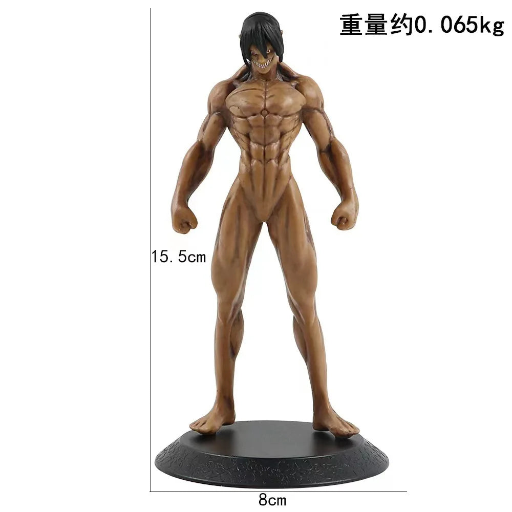 Attack On Titan Eren Jaeger Colossus Action Figure Model Kit - Collectible Desktop Toy