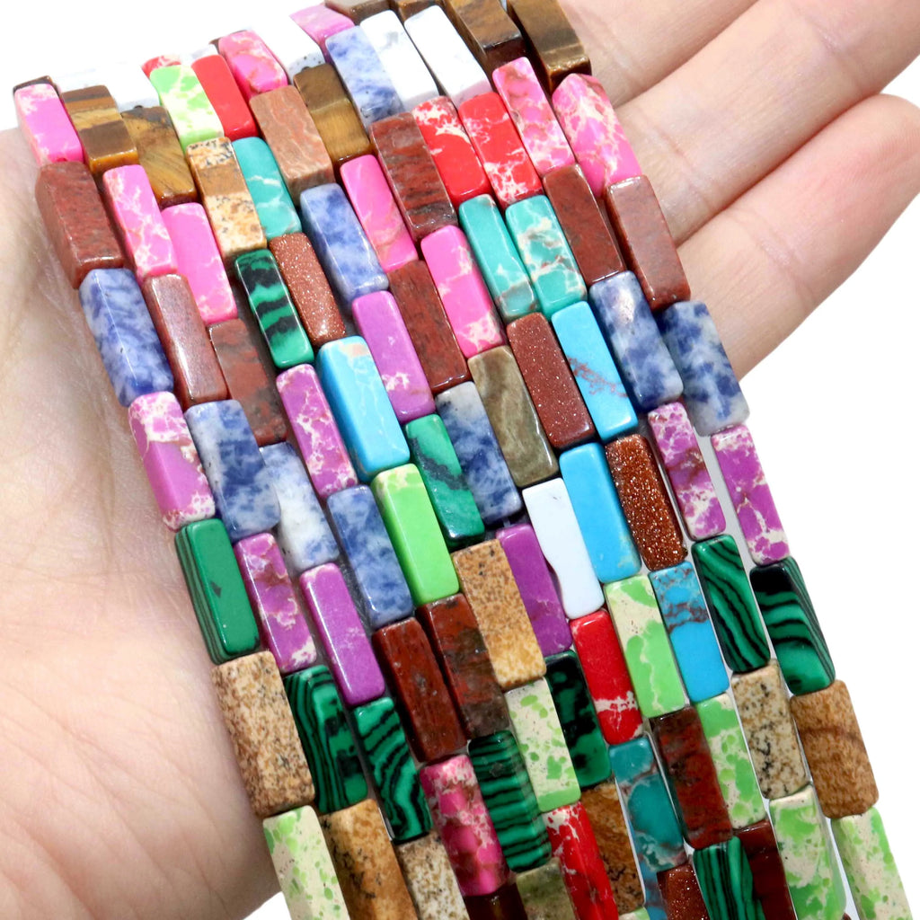 Natural Stone Beads for Jewelry Making - Aventurine, Tiger Eye, Agates, Jades, Spacer Beads