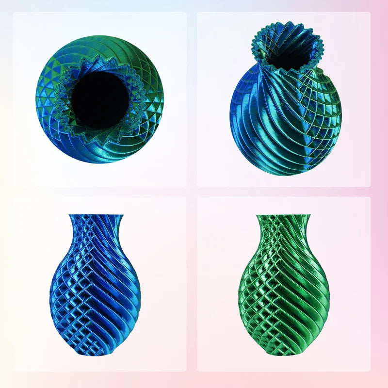 Dual Color Silk PLA Filament for 3D Printing - Color Changing, 1.75mm