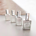 Mini 15ml Glass Perfume Spray Bottle - Portable Liquid Cosmetic Container with Gold Finish