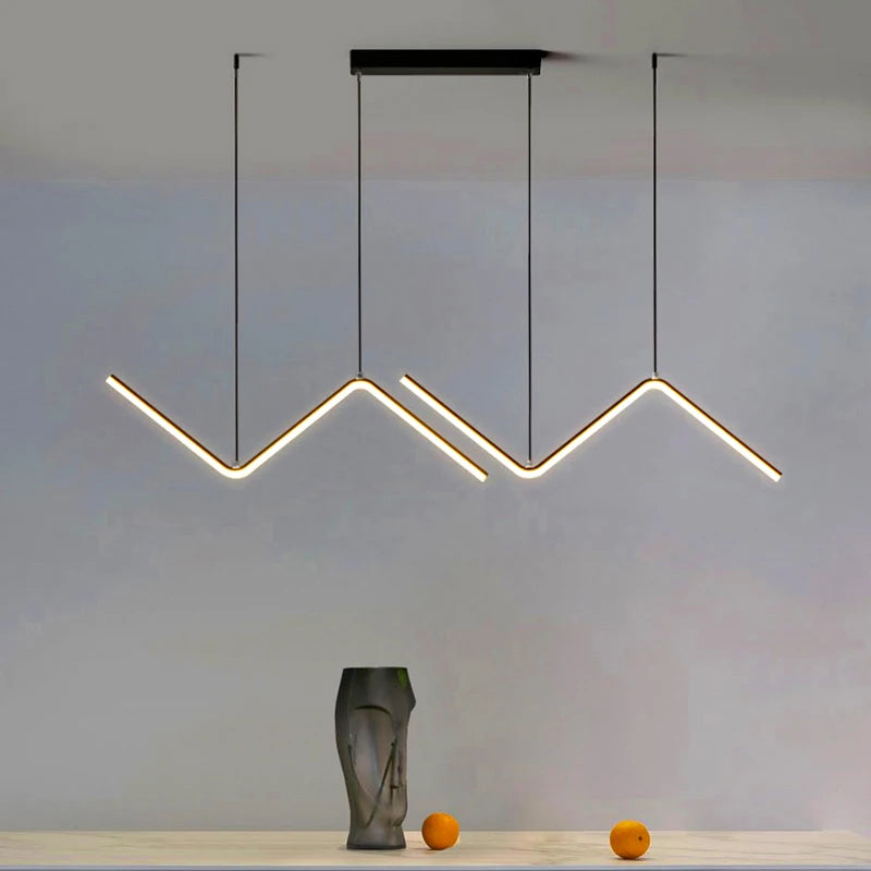 Modern Pendant Chandelier for Bedroom Ceiling Interior Lighting - Adjustable LED Lamp