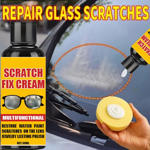Glass Scratch Repair Wax - Easy Car Window Scratch Remover & Protectant