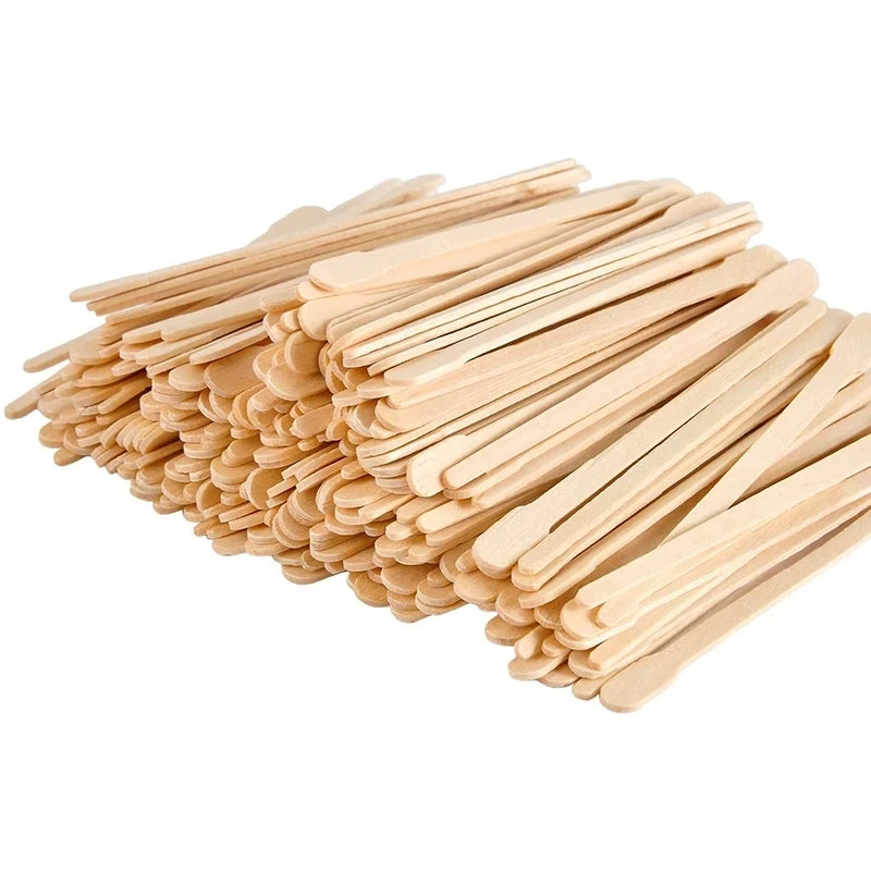 Disposable Wax Sticks for Hair Removal, Eyebrow & Lip Shaping, 200/500 Pcs