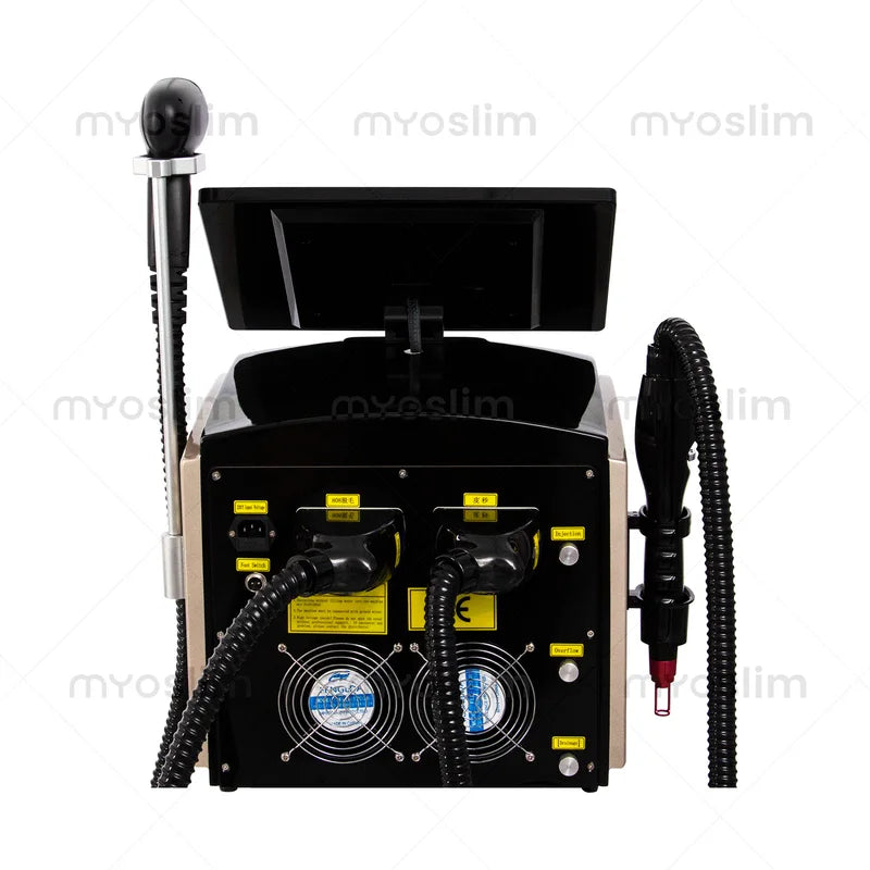 2-in-1 Diode Laser Hair Removal & Tattoo Lightening Machine - Painless Salon Device