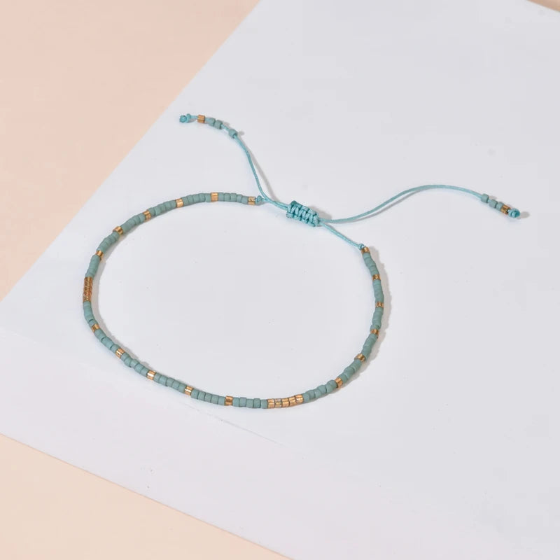 Minimalist Beaded Bracelets for Women & Men – Handmade Bohemian Jewelry Set