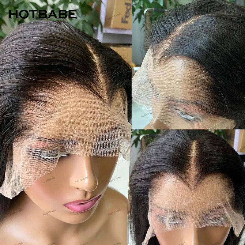 Glueless Human Hair Wig with HD Lace Frontal Preplucked Silky Straight 13x6 400 Density