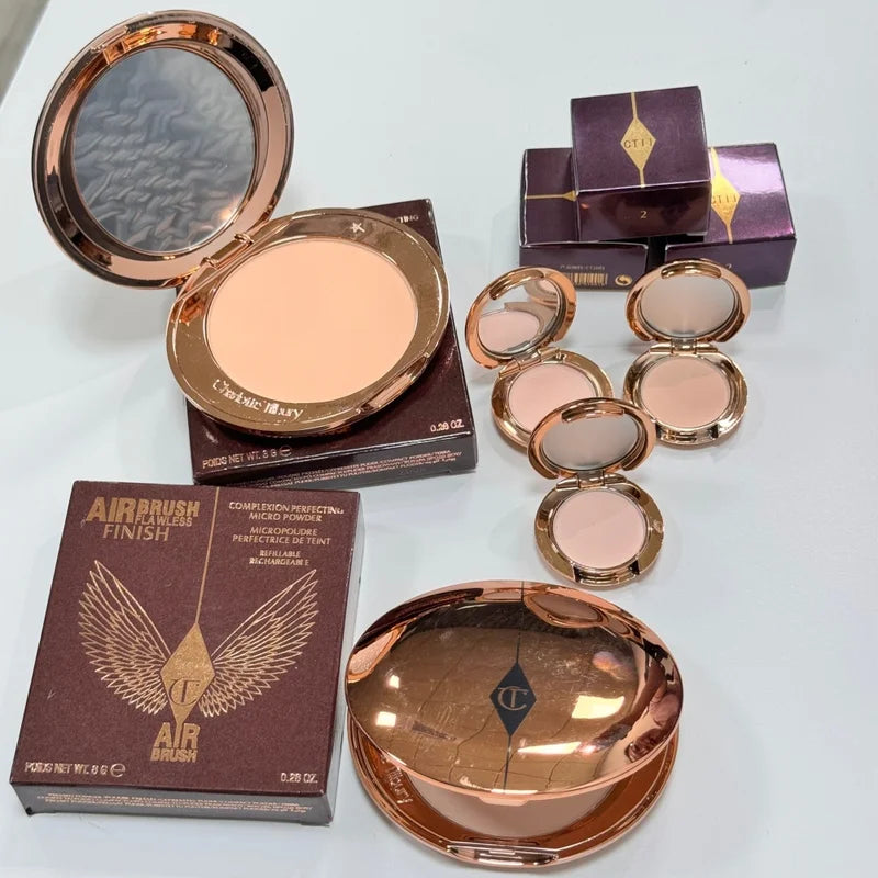 Airbrush Finish Face Powder for Flawless Matte Makeup with Pore Blur Effect