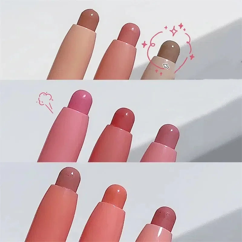Matte Lipstick Pen Waterproof Lip Liner Pencil - Nude, Coral Pink, Long-Lasting