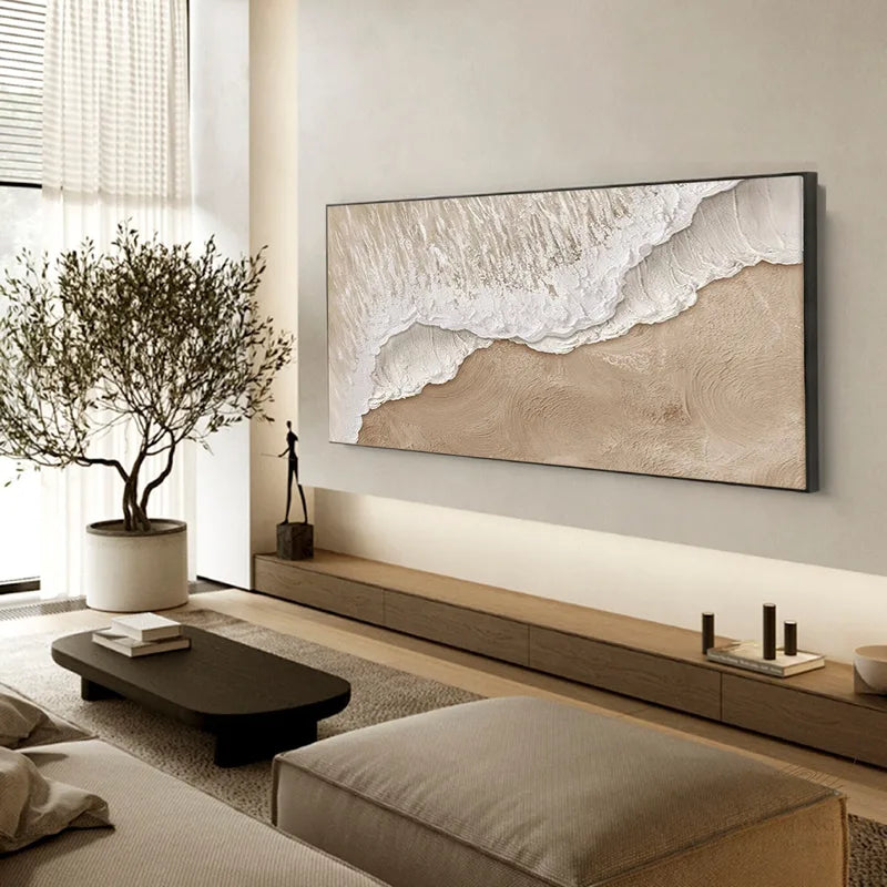 Abstract Large Size Handmade Oil Painting Landscape Wall Art for Living Room Decor