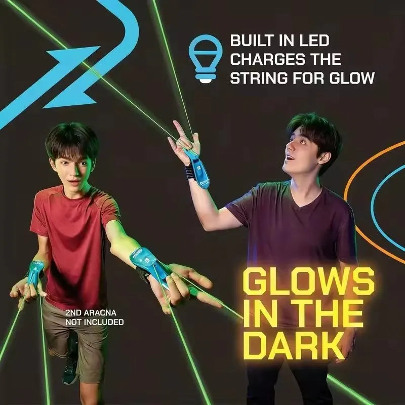 Electric Slingshot Rope Launcher Glow In The Dark Outdoor Stress Relief Toy for Adults