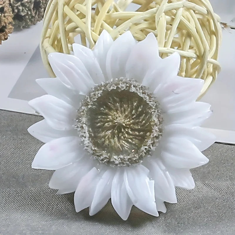 Sunflower Silicone Candle Mold - Oval Shaped Scented Wax & Clay Craft Tool