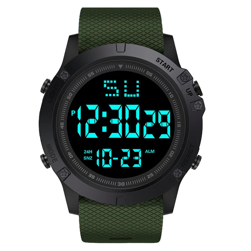 Men's Sport Digital Watch Waterproof Luminous LED Military Style Watch