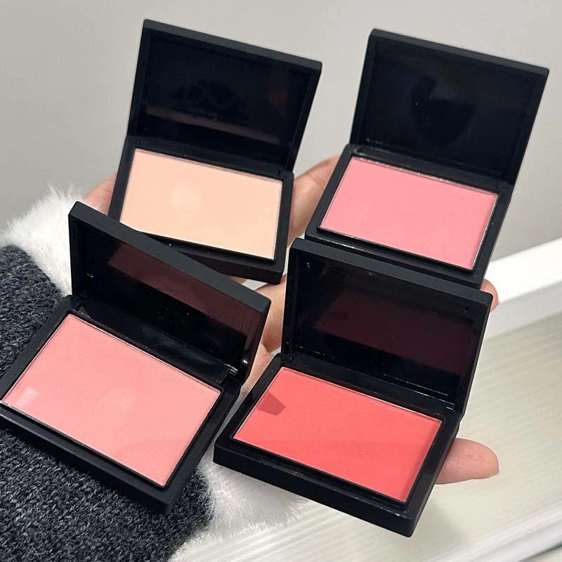 Monochrome Matte Blusher Palette - Waterproof Natural Cheek Color for Face Makeup