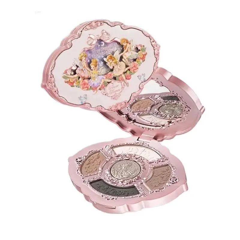 Multicolor Glitter Eye Shadow Palette with Natural Shimmer Finishes