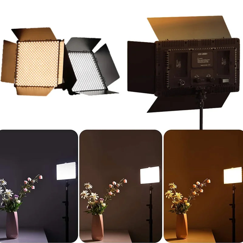 Dimmable LED Video Studio Light for Live Streaming Photography & Recording