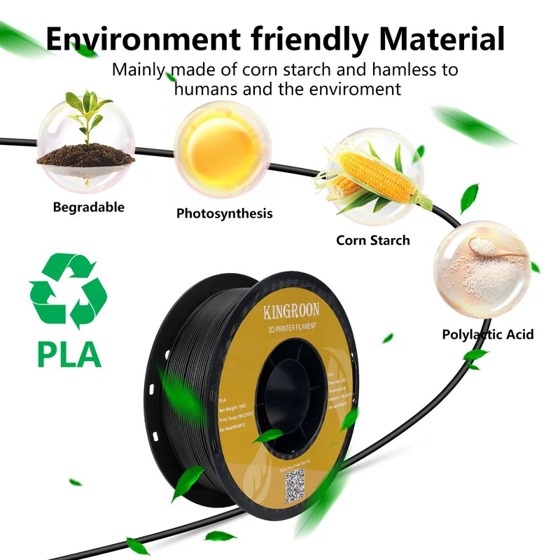 10kg PLA & PETG 3D Printer Filament Set - 1.75mm Multiple Colors & Materials