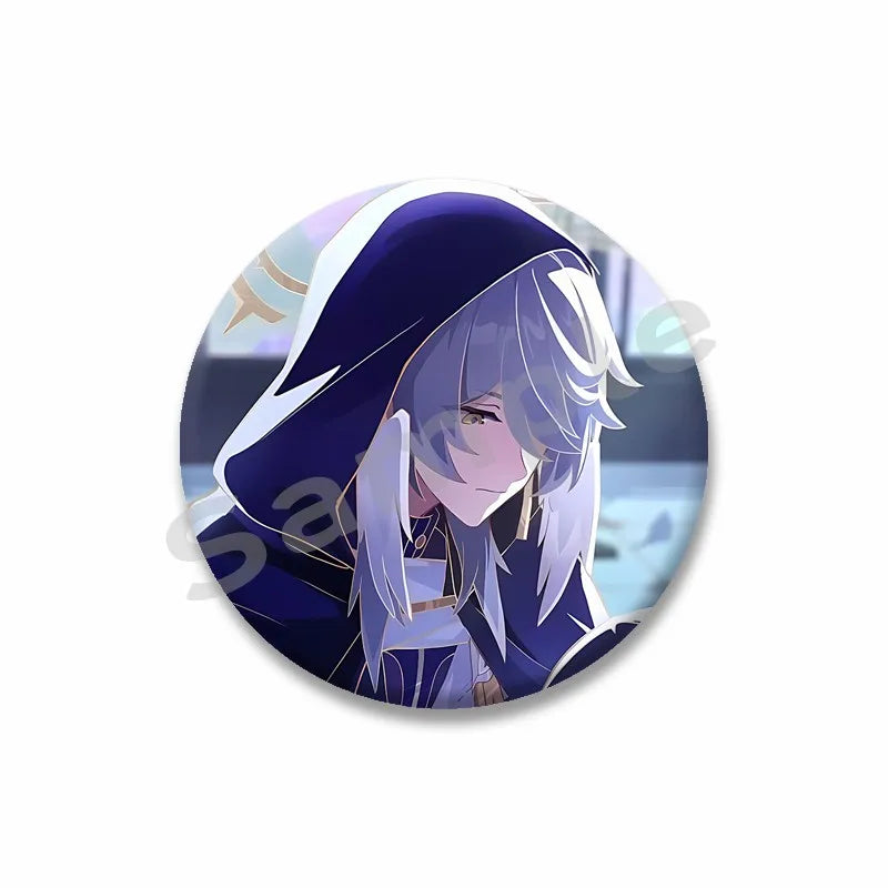 Honkai Star Rail Brooch Pin Set - Cute Cartoon Badge Accessories for Clothes & Backpack