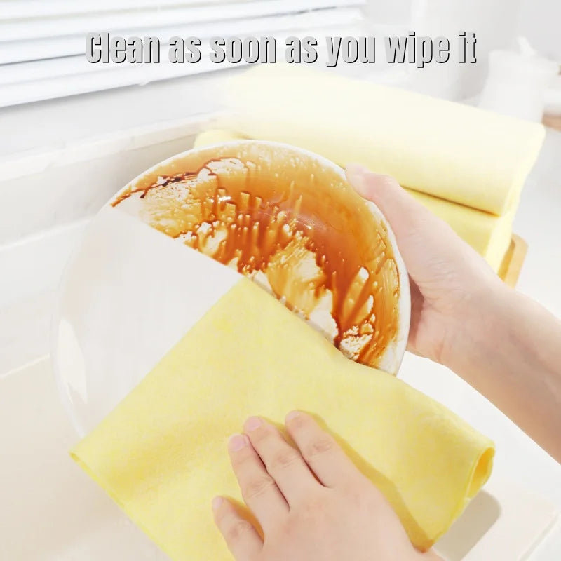 Reusable Loofah Dishcloth Set - Eco-Friendly Kitchen Cleaning Cloths, Absorbent & Durable
