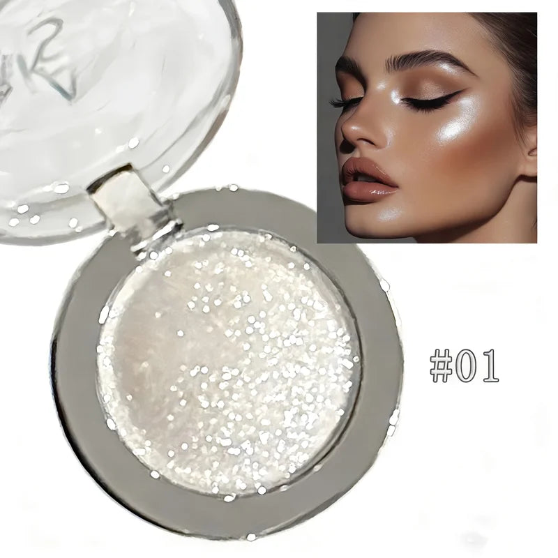 High-Quality Shimmer Face & Eye Highlighter Cream Long Lasting Glitter Makeup
