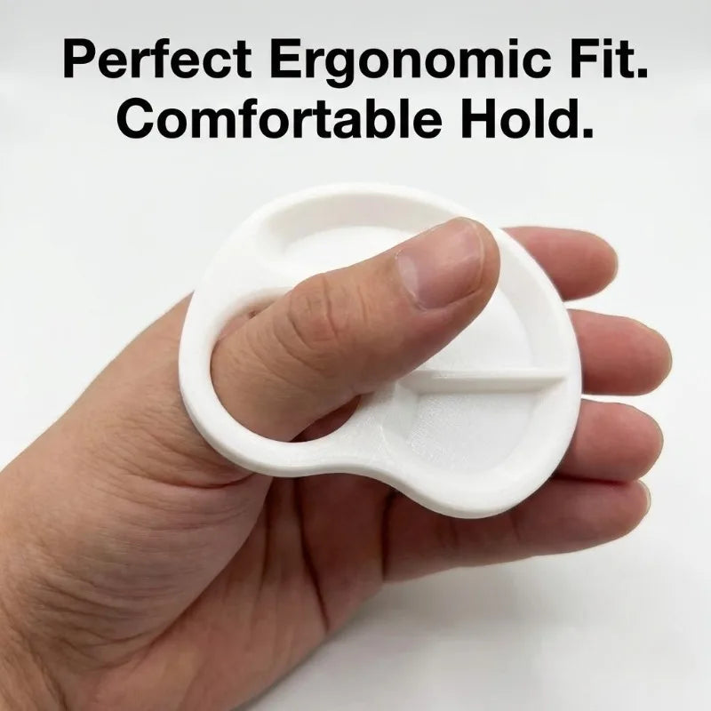 Portable Watercolor Acrylic Paint Palette with Thumb-Operated Color Mixing